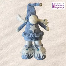 Niebieski Skrzat - Lalka tekstylna 34 cm